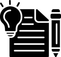 Idea Glyph Icon Design vector