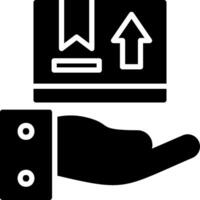 Pick Glyph Icon Design vector