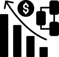 Diagram Glyph Icon Design vector