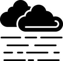 Foggy Glyph Icon Design vector
