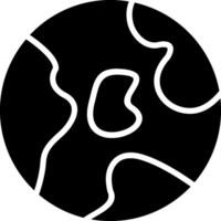 Globe Glyph Icon Design vector