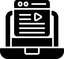 Blog Website Glyph Icon Design vector