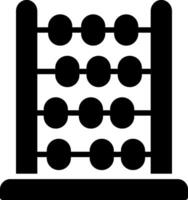 Abacus Glyph Icon Design vector