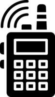 Communication Glyph Icon Design vector