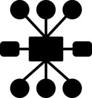 Hierarchy Glyph Icon Design vector