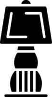 Lamp Glyph Icon Design vector