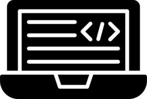 Programming Glyph Icon Design vector
