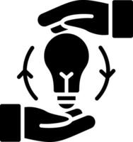 Creative Process Glyph Icon Design vector