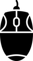 Mouse Glyph Icon Design vector