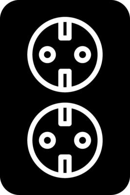 Socket Glyph Icon Design