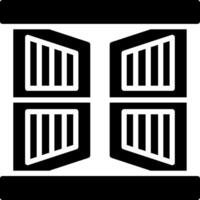 Window Glyph Icon Design vector
