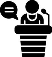 Conferences Glyph Icon Design vector