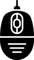 Computer Mouse Glyph Icon Design vector
