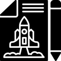 Startup Glyph Icon Design vector