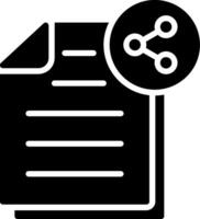 Share Glyph Icon Design vector