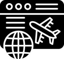 International Glyph Icon Design vector