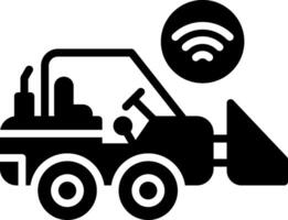 Loader Glyph Icon Design vector