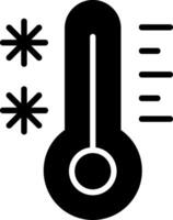 Cold Glyph Icon Design vector
