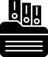 Archive Glyph Icon Design vector