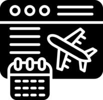 Schedule Glyph Icon Design vector