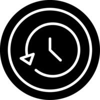 History Glyph Icon Design vector