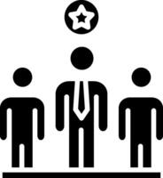 Leader Glyph Icon Design vector