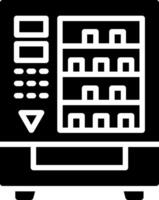 Vending Machine Glyph Icon Design vector