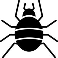 Tarantula Glyph Icon Design vector