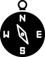 Compass Glyph Icon Design vector