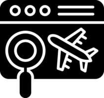 Searching Glyph Icon Design vector