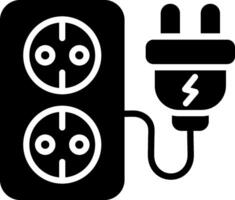 Socket Glyph Icon Design vector