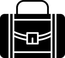 Suitcase Glyph Icon Design vector