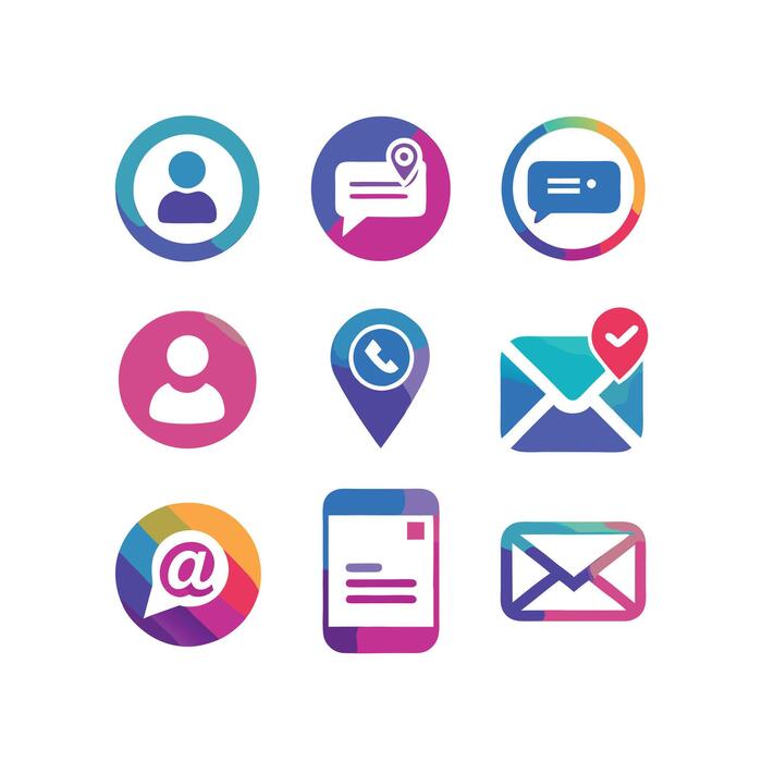 Email Signature Icons Vector Art, Icons, and Graphics for Free Download