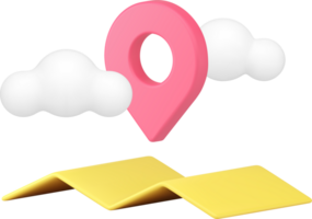 GPS GPRS digital map navigation location global positioning system 3d icon realistic png