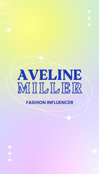 Pastel Gradient Influencer Business Card