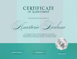 Education Institution Certificate template