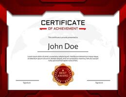 Professional Theme Certificate of Achievement template