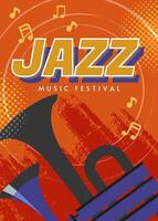 Jazz Music Festival Greeting Card template
