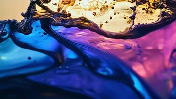 Fluid movements of liquid splashes elegantly blend two scenes together adding a touch of creativity to your .. video