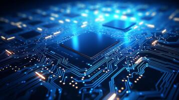 Advanced Technology Concept Visualization. Neural network photo