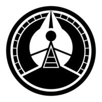 navigation black silhouette illustration vector