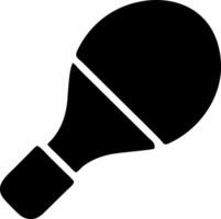 racquet black fill icon vector