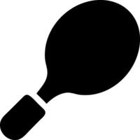 racquet black fill icon vector