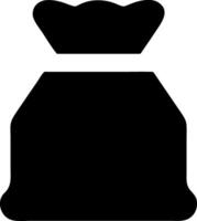 sack black fill icon vector