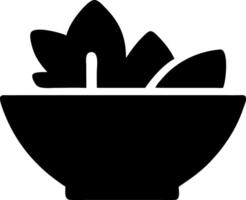 salad black fill icon vector