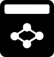 share black fill icon vector