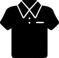 shirt black fill icon vector