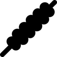 shish kebab black fill icon vector
