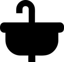 sink black fill icon vector