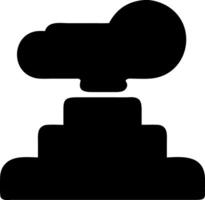 smoke black fill icon vector
